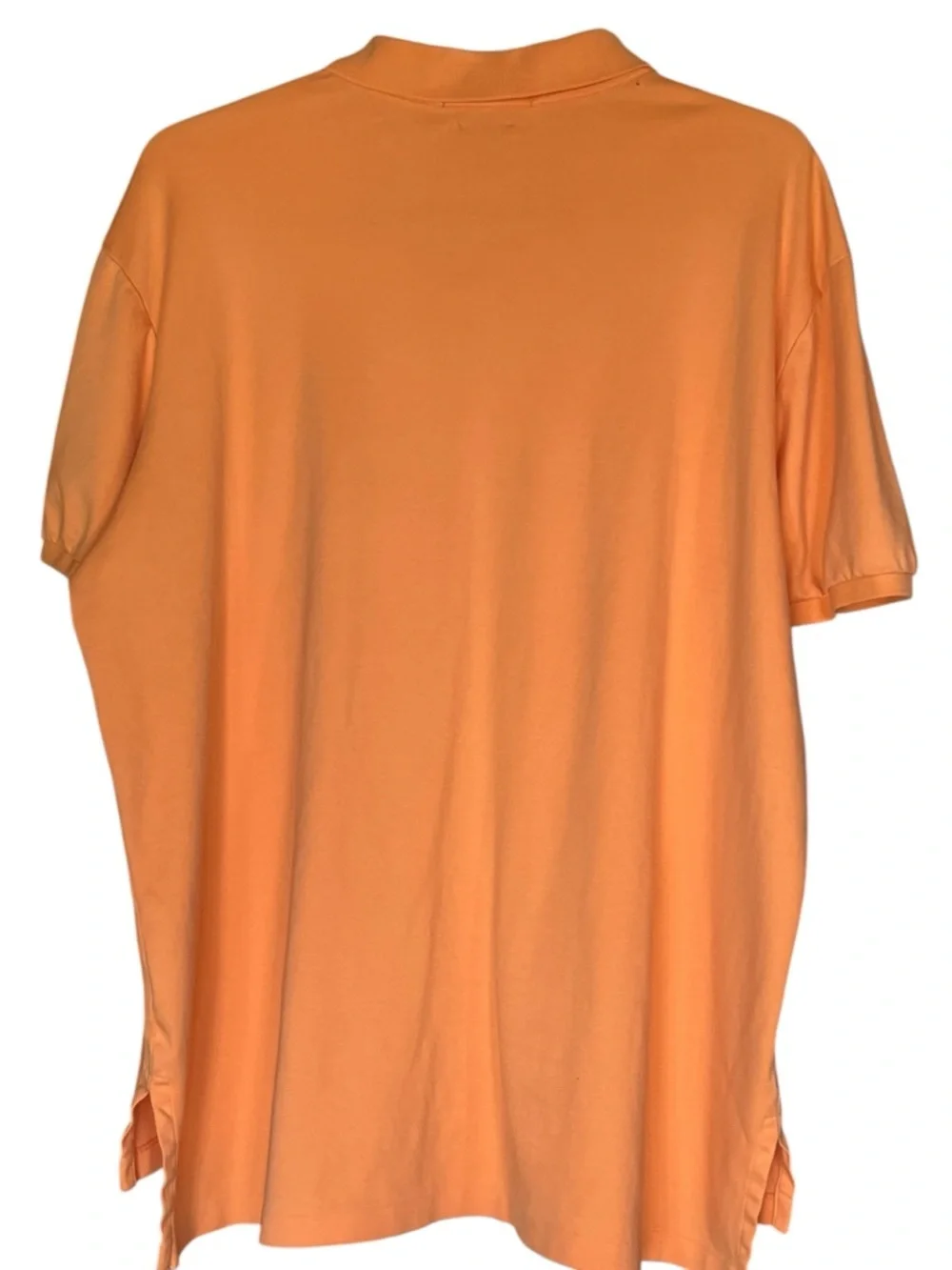 Polo Ralph Lauren Orange Polo Shirt Mens XXL Pima Interlock Classic Pony Logo